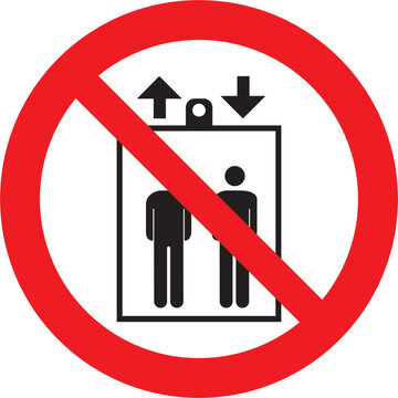 prohibido, ascensor fuera de servicio, no use el elevador, alerta, precauci&oacute;n, prohibited, elevator out of service, do not use elevator, warning, caution