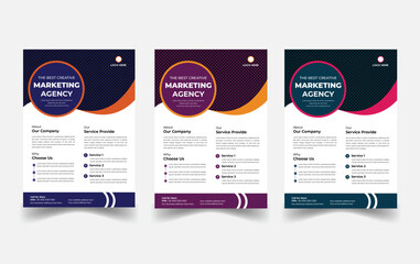 Creative modern Corporate Flyer design template, Business Flyer Template Design A4 Vector file.
