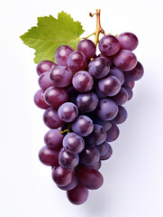 Fototapeta premium Grapes Studio Shot Isolated on Clear Background, Food Photography, Generative AI