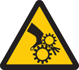 precaución, aviso, señal, símbolo, atrapamiento, aplastamiento, accidente, corte de dedos, caution, warning, sign, symbol, entrapment, crushing, accident, finger cutting