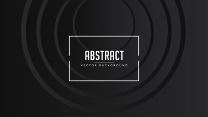 Modern Dark futuristic geometric background. Futuristic hi-technology concept. Horizontal banner template. Suit for cover, banner, brochure, corporate, poster, presentation, website