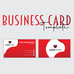 Business card design template 
