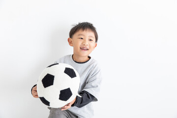 サッカーボールを持った男の子　boy with soccer ball © 健二 中村