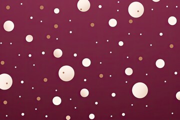 Bordeaux Color: Modern Dotted Background in Seamless Design, generative AI
