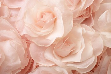 Champagne Pink Color: Delicate Rose Petal Texture - A Captivating Image of Subtle Elegance, generative AI