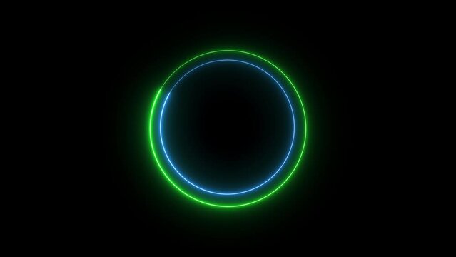 Saber neon circle