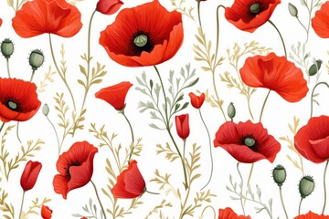 Obraz premium seamless pattern with flowers