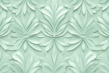 Mint Green Color Fashion: Simple Decorative Pattern for Stylishly Vibrant Outfits, generative AI