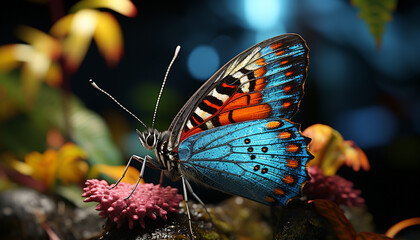 Fototapeta na wymiar The vibrant butterfly beauty in nature captivates with elegance generated by AI