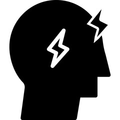 Headache vector line icon .svg