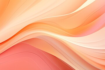 Peach Color Abstract Art Background: Vibrant and Serene Peach Tones in Abstract Artwork, generative AI