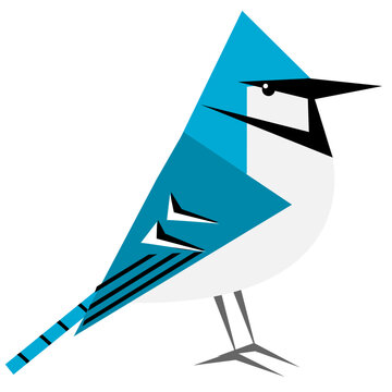 recommend clip art: Stylized Blue Jay clip art