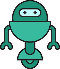 Robot Character Icon
