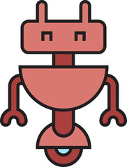 Robot Character Icon
