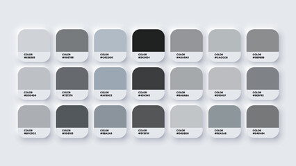 Color Palette, Color Swatches in RGB, HEX Colors, Pastel Colour in HEX Codes Catalog. Paint Colours Palette, Neutral Tones
