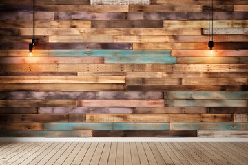 Wood Color: Stylish Colored Backdrop in Vibrant Shades, generative AI