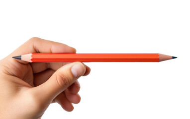 Pencil Sharped From Both Sides Realistic Photo on White or PNG Transparent Background.