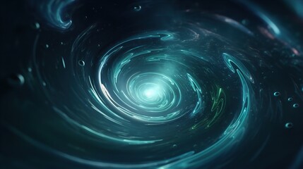 spiral galaxy in blue