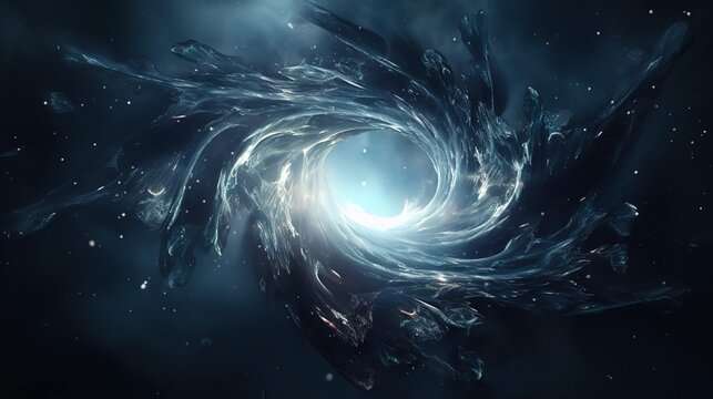 abstract background with black hole