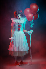 gloomy circus clown