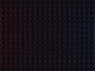 Black acoustic soundproof foam texture. Recording studio wall
