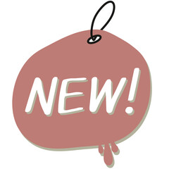 New item sign for business 