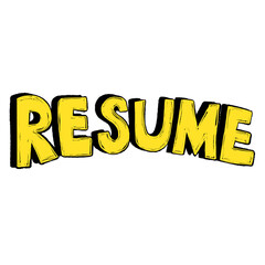 Resume yellow 