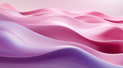 Abstract 3D image of digital waves in shades of pink and purple.