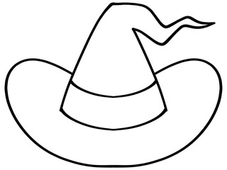 魔女の帽子エナンのイラスト素材