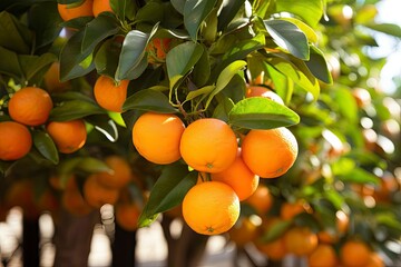 Orange Fruit on Tree.
