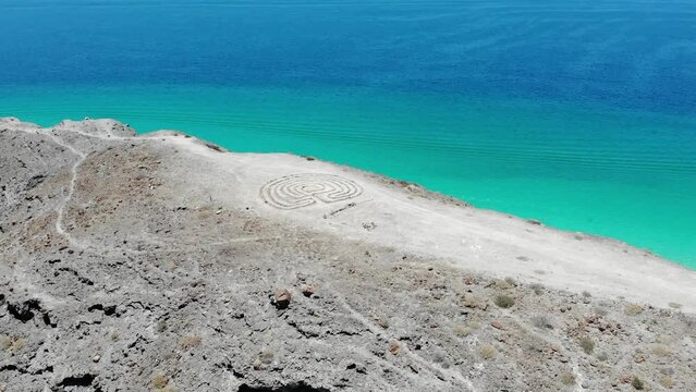 Whale's tail, between Playa Coyote and Playa Burro, Baja California Sur, Mexico
