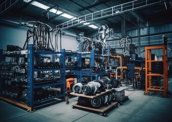 Workshop for_the production of wires the general