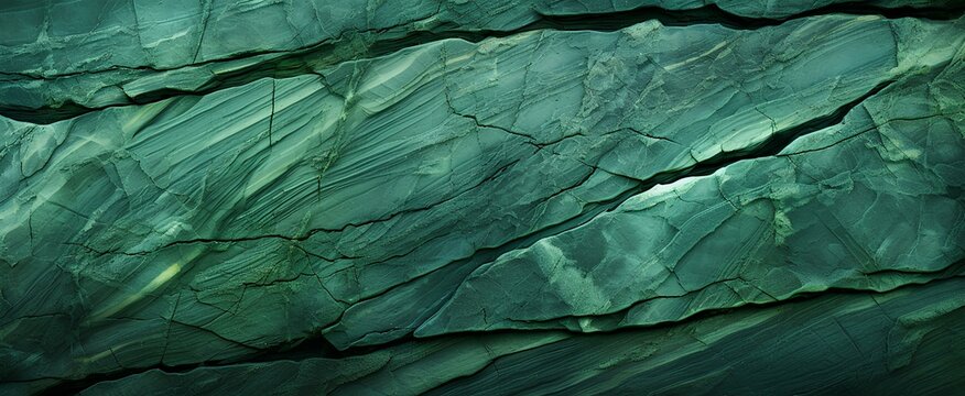 Green serpentine stone with unique striations, suitable for natural and eco-themed designs texture background. generative AI