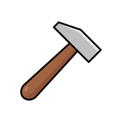 hammer icon vector design template simple and clean