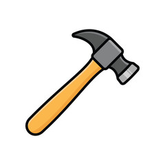 hammer icon vector design template simple and clean
