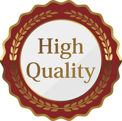 高級感のあるハイクオリティエンブレム　レッド＆ゴールド