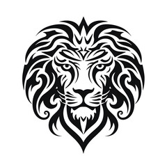 Obraz premium Lion head tribal tattoo celtic symbol 