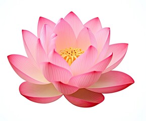 Lotus flower on white background.
