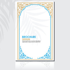 Beautiful Arabic Quran,Koran Brown Boarder, Islamic Quran Book Cover
