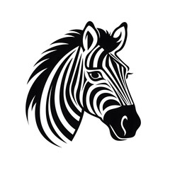 Fototapeta na wymiar Zebra head tshirt tattoo design dark art illustration isolated on white