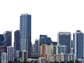 skyscrapers city transparent background