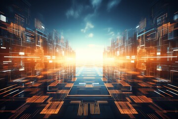 abstract futuristic technology background