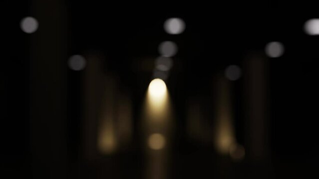 Golden bokeh lights. Awards background