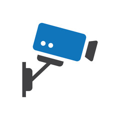 Surveillance camera vector icon