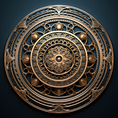 Intriguing mandala ornamental frame for a meditative feel