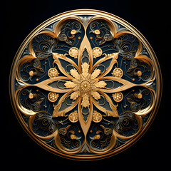 Intriguing mandala ornamental frame for a meditative feel