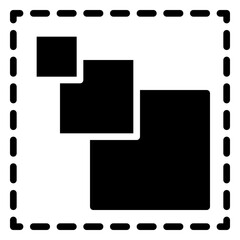 Selection icon, glyph icon style