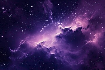 Obraz na płótnie Canvas Purple Galaxy space stars in Outer Space.