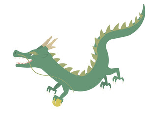 シンプルな龍のイラスト