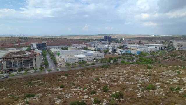 The new Commercial and Industrial Zone of Modiin Maccabim Reut (2023) - one of the most impressive business centers in Israel, It is located in a strategic place between Tel Aviv and Jerusalem